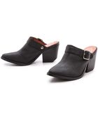 Jeffrey Campbell Route 66 Buckle Mules Black - Lyst
