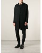 Neil Barrett Double Breasted Coat - Lyst