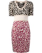 Antonio Berardi Leopard Jacquard Dress - Lyst