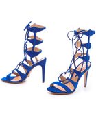 Schutz Erlene Lace Up Sandals - Lyst