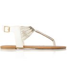 Forever 21 Voyager Metallic Sandals - Lyst
