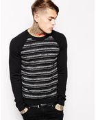 Diesel Crew Knit Sweater K-Indruma Stripe Raglan - Lyst