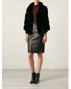 Yves Salomon Threequarter Sleeve Jacket - Lyst