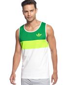 Adidas Colorblocked Tank - Lyst