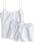 J.Crew Scalloped Pajama Short Set in Endonend Cotton - Lyst
