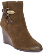 Tahari Simon Wedge Booties - Lyst