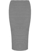 Whistles Long Fine Stripe Jersey Tube Skirt - Lyst