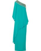 Notte By Marchesa Embellished Washed-Silk Gown - Lyst