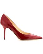 Jimmy Choo Agnes Patent-Leather Pumps - Lyst