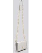 Tory Burch Crossbody Robinson Metallic Wallet On A Chain - Lyst