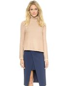 Mason by Michelle Mason Turtleneck Sweater - Nude - Lyst