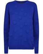 Christopher Kane Molecule Motif Cashmere Sweater - Lyst