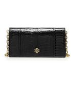 Tory Burch Carly Snake Clutch - Lyst