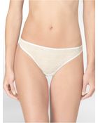 Calvin Klein Crochet Lace Thong - Lyst