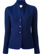 Armani Ribbed Jacket - Lyst
