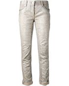 Roberto Cavalli Printed Jean - Lyst