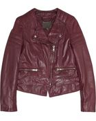 Muubaa Surko Leather Biker Jacket - Lyst