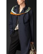 Burberry Lightweight Silk Trench Coat - Lyst