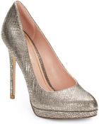 Enzo Angiolini Samendra Metallic Leather Pumps - Lyst