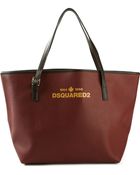 DSquared2 Printed Tote - Lyst