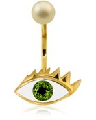 Delfina Delettrez Glittered Eye & Pearl Mono Earring - Lyst