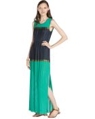 BCBGMAXAZRIA Emerald Stretch 'Whinnie' Pleated Sleeveless Dress - Lyst