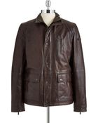 Strellson Dellaway Leather Jacket - Lyst