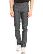 Nudie Jeans Grim Tim Blue Slimfit Jeans - Lyst