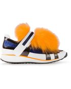Pierre Hardy Fur Front Sneakers - Lyst
