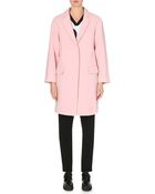 DKNY Long Wool-blend Coat - Lyst