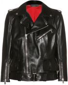 Alexander McQueen Leather Biker Jacket - Lyst