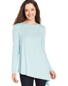Karen Kane Asymmetrical Hem Long-Sleeve Top - Lyst