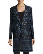 Donna Karan New York Tribal Printed Longtopper - Lyst