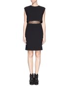 Sandro 'Roberta' Spot Lace Midriff Dress - Lyst