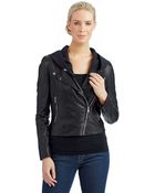 Marc New York Leather Moto Jacket - Lyst