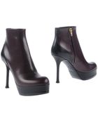 Yves Saint Laurent Rive Gauche Ankle Boots - Lyst