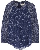 Etoile Isabel Marant Presley Printed Chiffon Top - Lyst