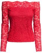 H&M Off-The-Shoulder Lace Top - Lyst
