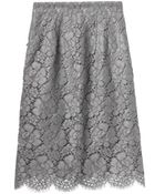 Dolce & Gabbana Macramé Lace Pencil Skirt - Lyst