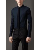 Burberry Slim Fit Cotton Shirt - Lyst