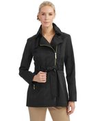 Vince Camuto Asymmetrical Zip Trench Coat - Lyst