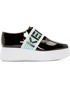 Kenzo Black Patent Leather Platform Loafers - Lyst