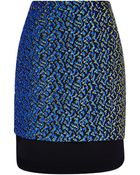 Antonio Berardi 3D Distorted Pac-Man Jacquard Skirt - Lyst