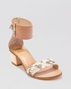 Dolce Vita Open Toe Sandals - Foxie Block Heel - Lyst