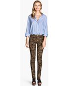 H&M Superstretch Trousers - Lyst