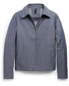 Tommy Hilfiger Chambray Bomber Jacket - Lyst