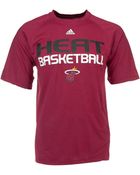 Adidas Mens Miami Heat Climalite Stacked High Tshirt - Lyst