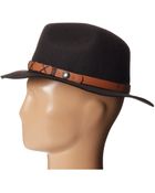 Michael Stars Top Knot Wide Brim Fedora - Lyst