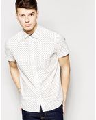 Brave Soul Short Sleeve Shirt In Spot - Lyst