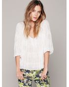 Free People Womens Fp One String Me On Blouse - Lyst